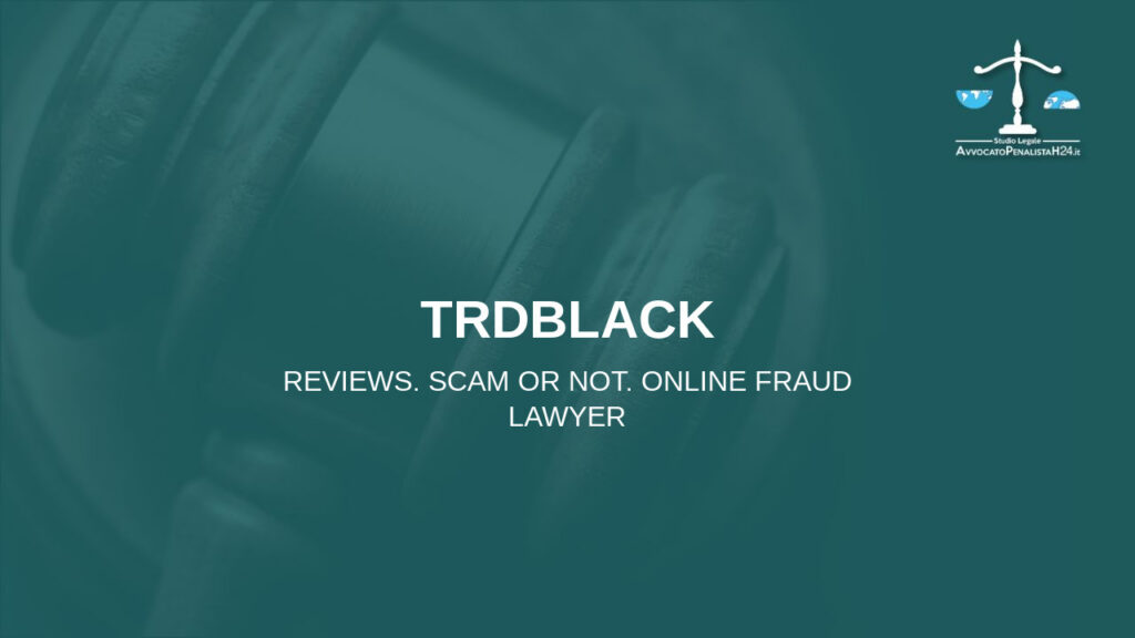 trdblack: cuidado con la estafa. Trading en línea falso