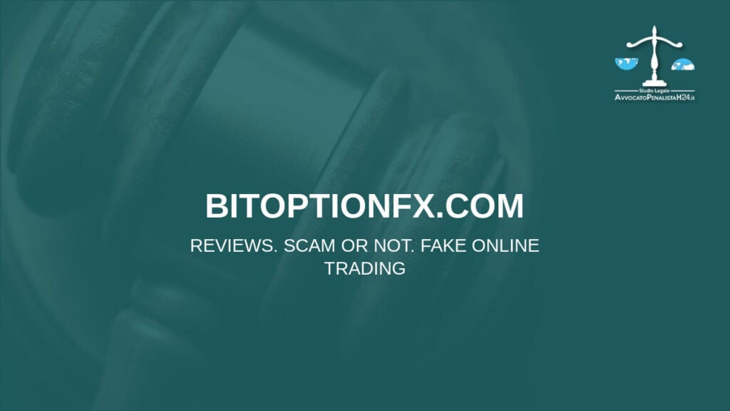 bitoptionfx.com: cuidado con la estafa. Trading en línea falso