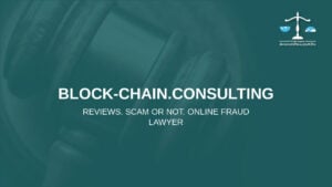 block-chain.consulting: cuidado con la estafa. Trading en línea falso