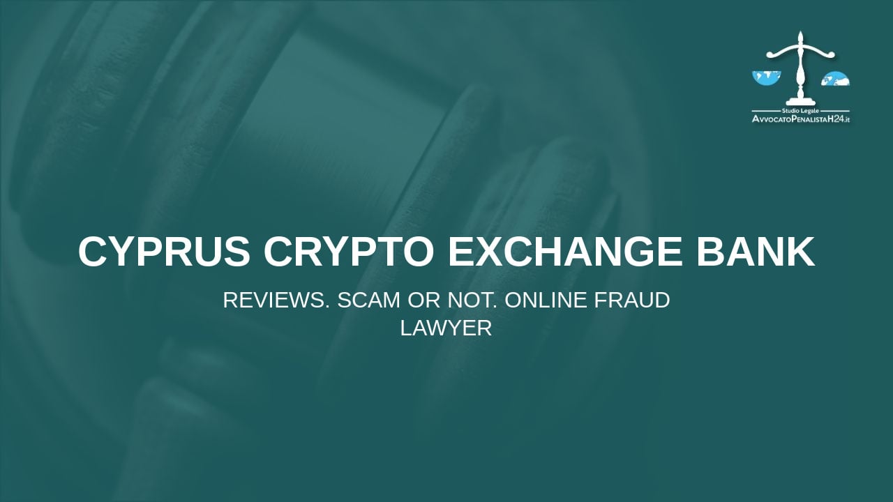 Cyprus Crypto Exchange Bank: cuidado con la estafa. Trading en línea falso
