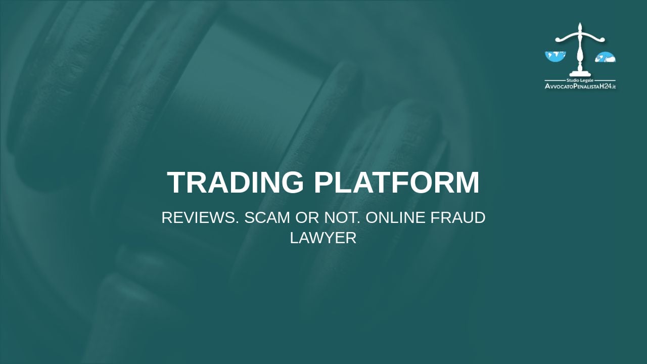 Trading Platform: cuidado con la estafa. Trading en línea falso