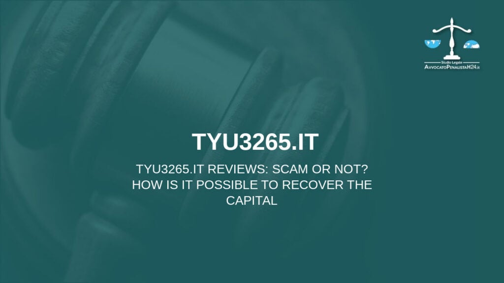 Avis sur  tyu3265.it: arnaque ou pas? Est-il possible de récupérer l’argent?