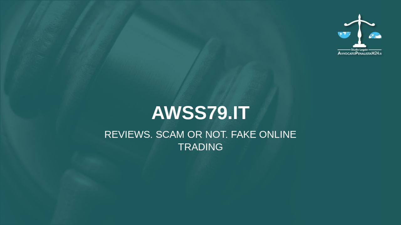 awss79.it: reviews. Scam or not. Fake online trading