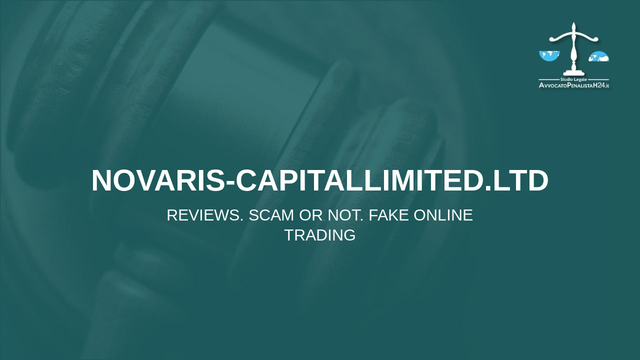 novaris-capitallimited.ltd: reviews. Scam or not. Fake online trading